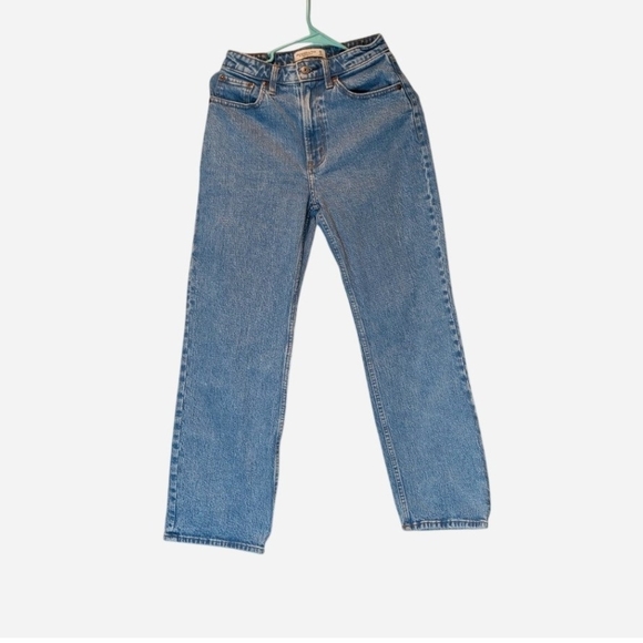 Abercrombie & Fitch Denim - Pre-owned Abercrombie & Fitch Light Blue Straight Leg Jeans
